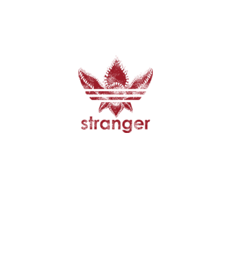 stranger things logo model negru pe tricou
