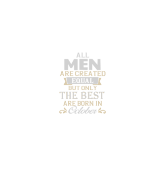 All men created equal but only the beat are born in october model roșu pe tricou