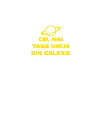 Cel mai tare unchi din galaxie model verde neon pe tricou