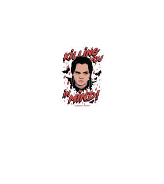 WEDNESDAY Killing You in my mind model gri pe tricou