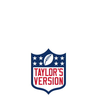 Taylor Swift football logo model alb pe tricou