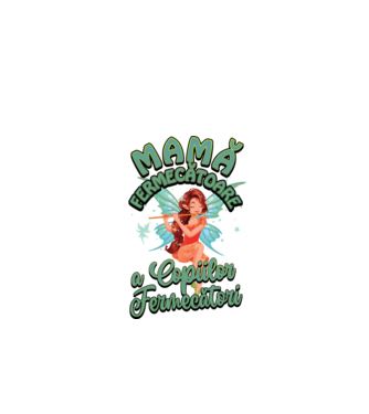 Mamă fermecătoare a copiilor fermecători model alb pe tricou