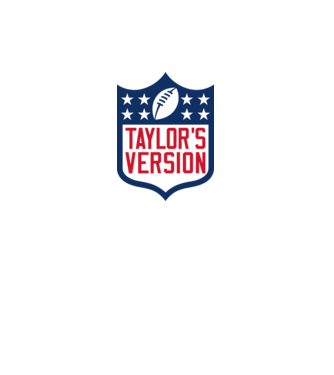 Taylor Swift football logo model alb pe tricou