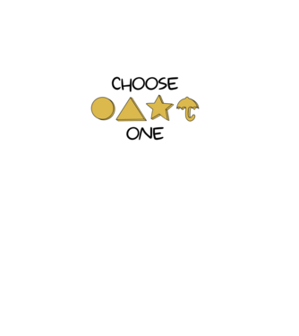 choose one squid game model alb pe tricou