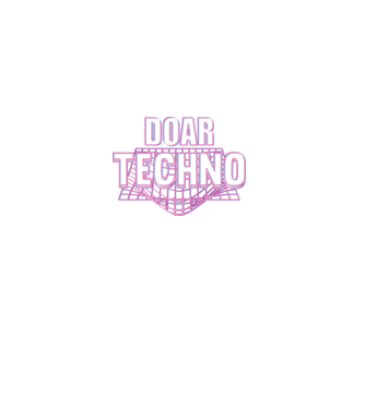 Doar techno model negru pe tricou