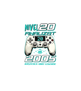 Nivel finalizat 20 2005 model negru pe tricou