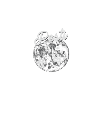 Zodiac bărbat PEȘTI retro model negru pe tricou