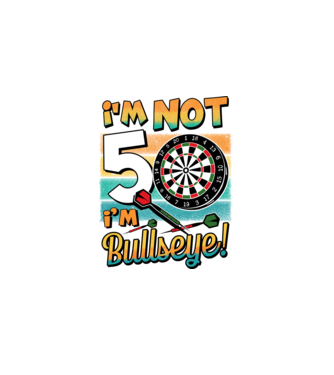 Darts Birthday 50 years old model negru pe tricou