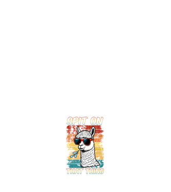 Spit on that thing llama rainbow Hawk Tuah model alb pe tricou