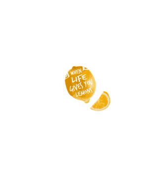 When life gives you lemons... model albastru închis pe tricou