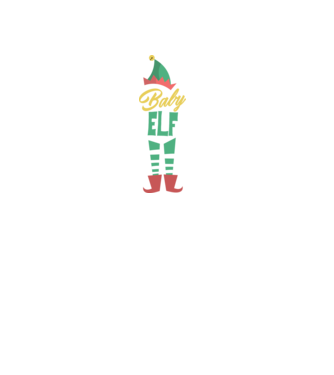Elf family baby model alb pe tricou