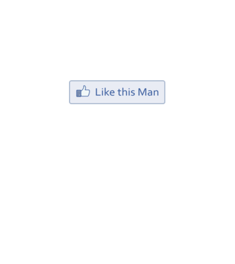 Like this man model alb pe tricou