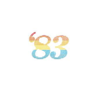 Retro Birthday 1983 model albastru jeanși pe tricou