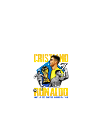 Ronaldo tribute model alb pe tricou