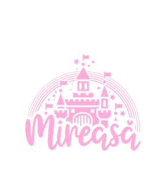 Prinţesă mireasă model alb pe tricou