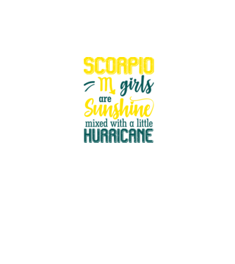 Sunshine with Hurricane SCORPIO model negru pe tricou