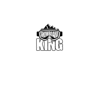 Snowboard king 01 model negru pe tricou