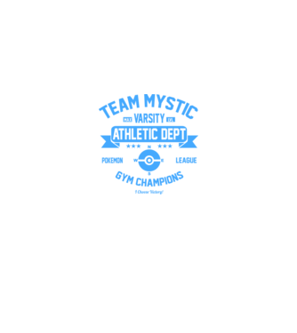 Mystic champions model negru pe tricou