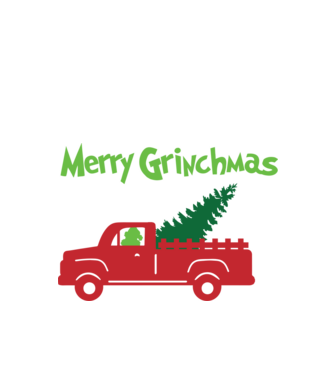 Grinchmas truck model negru pe tricou