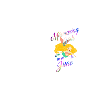 Mermazing girls are born june model galben neon pe tricou