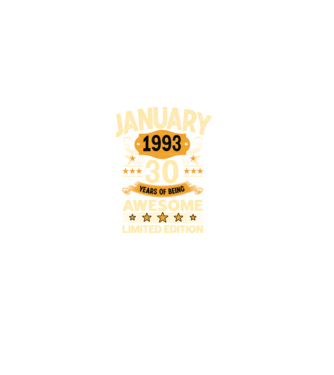 January 1993 30 years of being limited edition model negru pe tricou