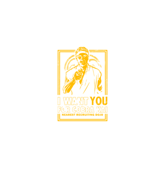 I want you cobra kai model negru pe tricou