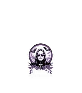 Prince of Darkness model alb pe tricou