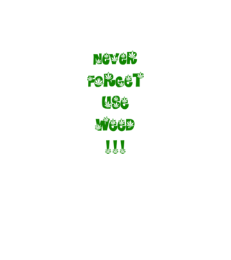 Weed model galben neon pe tricou