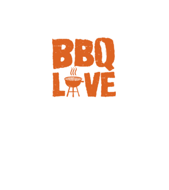 BBQ LOVE model negru pe tricou