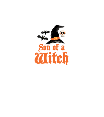 Son of a witch model alb pe tricou
