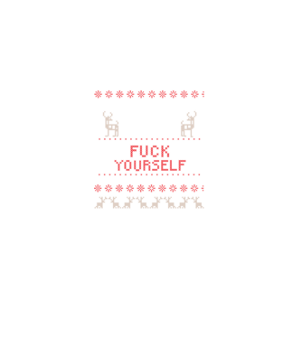 Merry go f-ck yourself model negru pe tricou