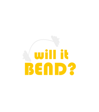 Will it bend model alb pe tricou