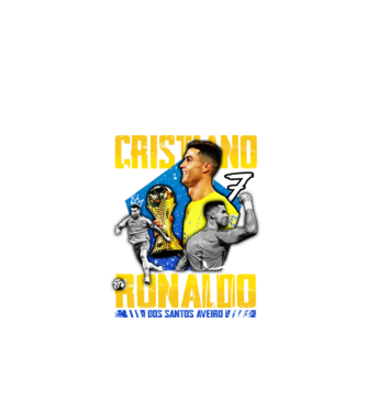Ronaldo tribute model negru pe tricou