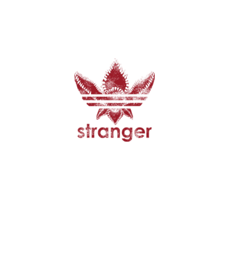 stranger things logo model negru pe tricou