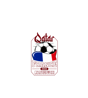 Qatar teams France model negru pe tricou