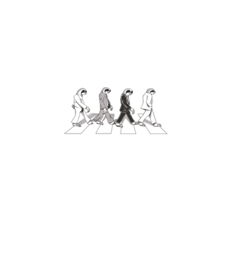 Beatles model negru pe tricou