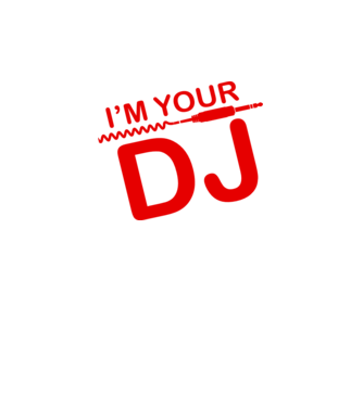 Im your DJ model negru pe tricou