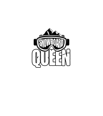 snowboard queen 01 model negru pe tricou