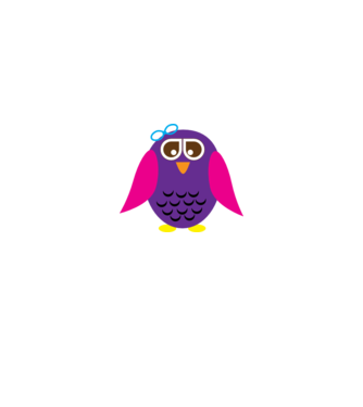 Owl model alb pe tricou