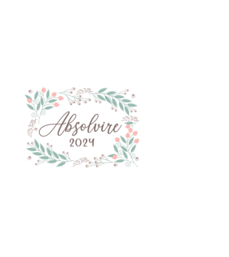 Absolvire 2024 model alb pe tricou