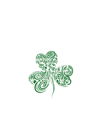 Everyone is irish shamrock model negru pe tricou