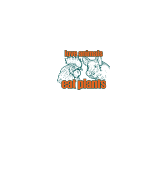 love animals model alb pe tricou