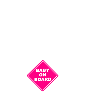 Baby on board model roz deschis pe tricou