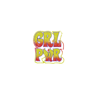 Girl Power retro model negru pe tricou