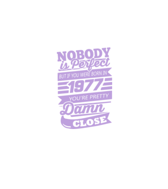 Nobody 1977 model mov pe tricou
