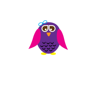 Owl model alb pe tricou