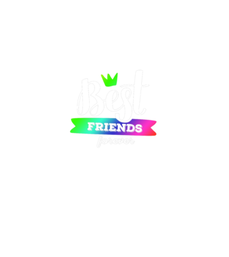 Best friends forever model albastru regal pe tricou