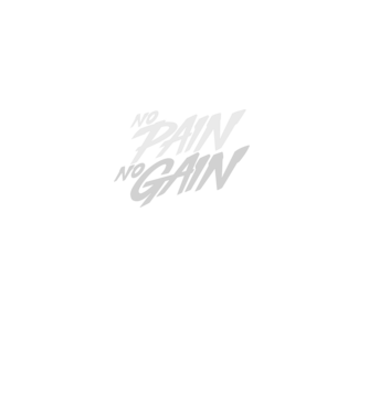 No Pain No Gain typography model negru pe tricou