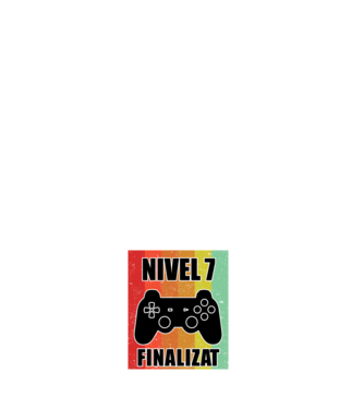 Nivel 7 finalizat model albastru închis pe tricou
