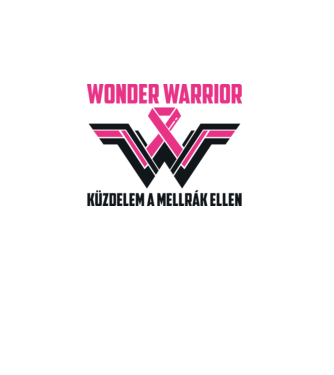 WONDER WARRIOR model alb pe tricou